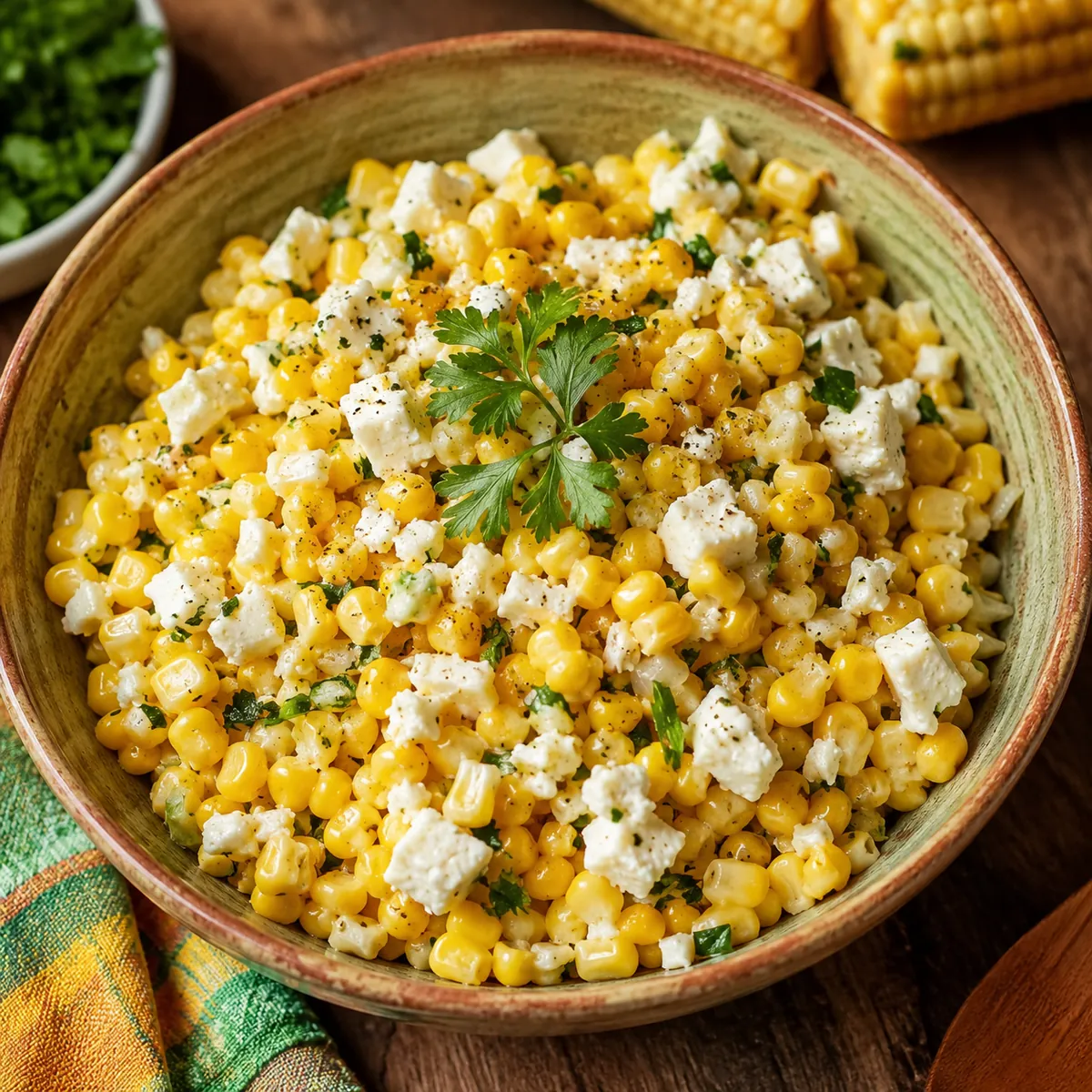 Salada de Milho Verde com Queijo