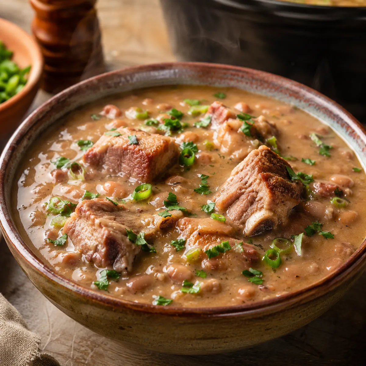 Caldo de Feijão com Costelinha