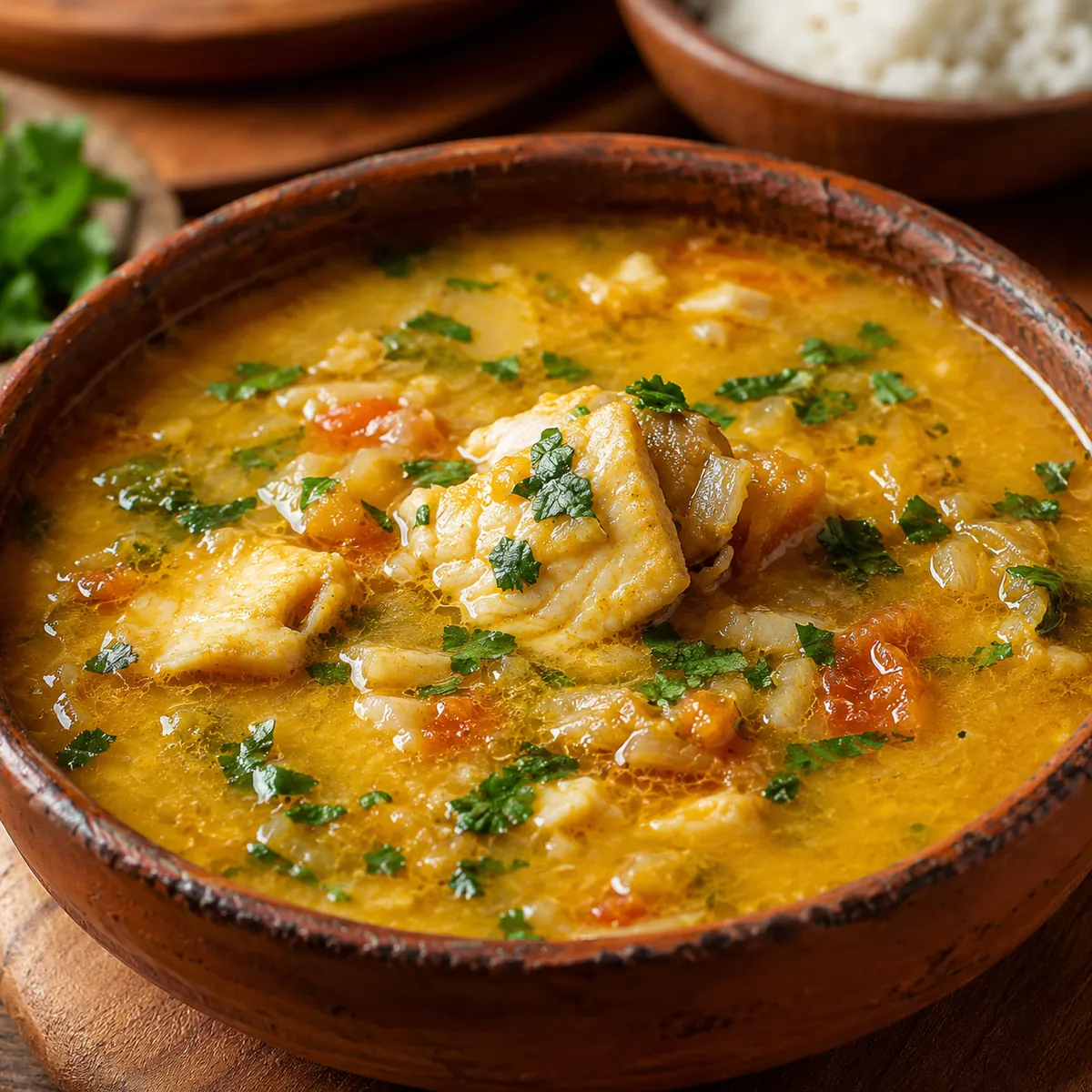 Caldo de Peixe com Pirão