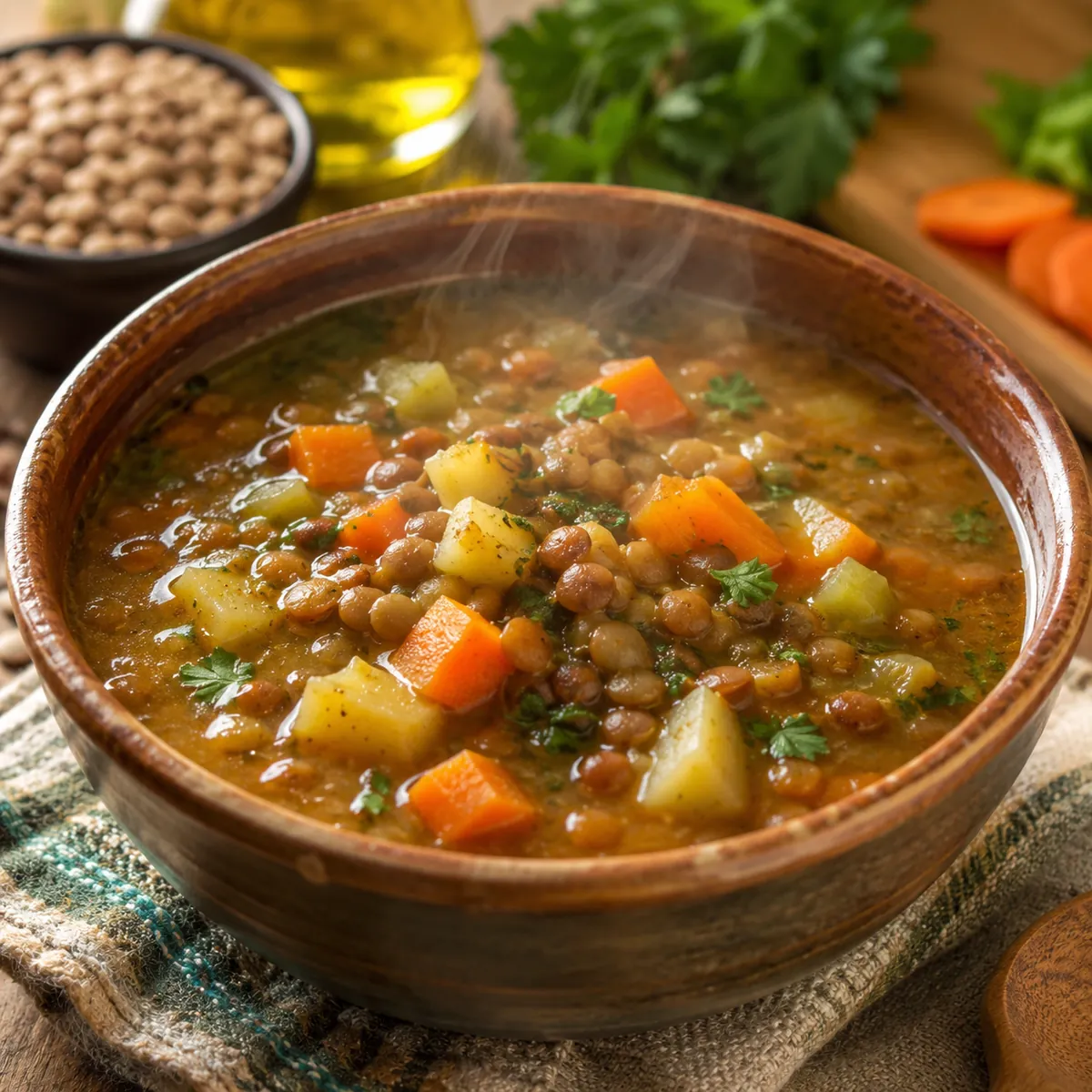 Sopa de Lentilha com Legumes