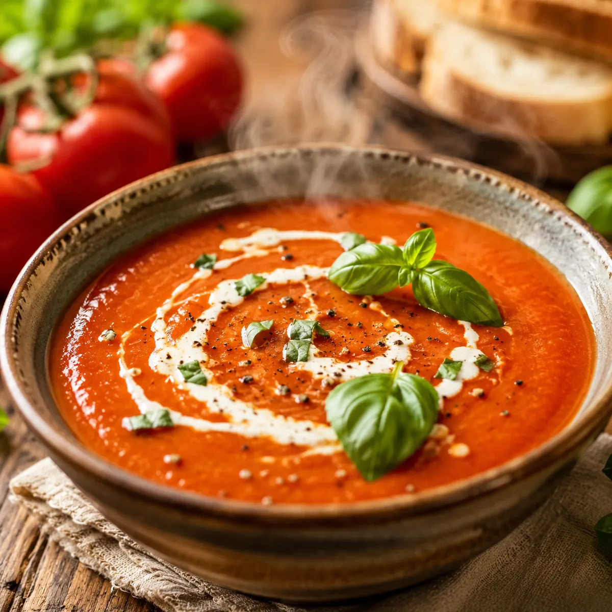 Sopa de Tomate Cremosa